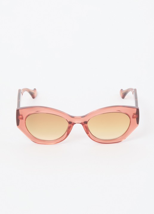 Gucci Cat Eye zonnebril GG1553S - detail 3 roestbruin