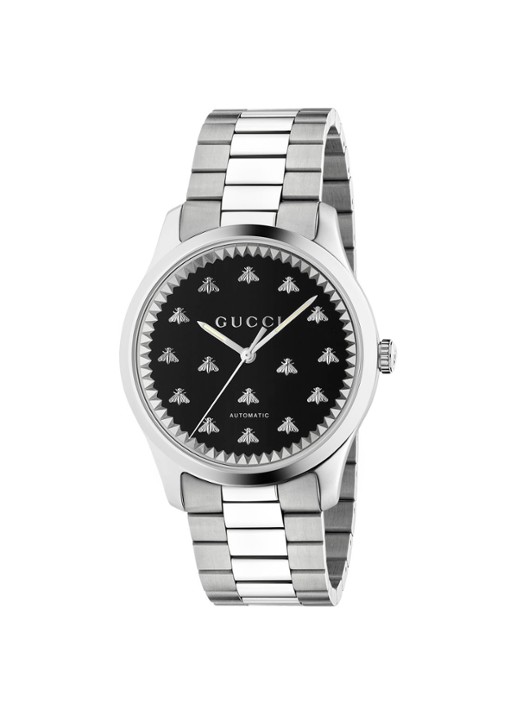 Gucci G-Timeless Automatic horloge YA126283 - voorkant zilver