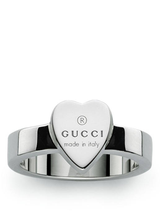 Gucci Heart ring van zilver  - voorkant 3 zilver