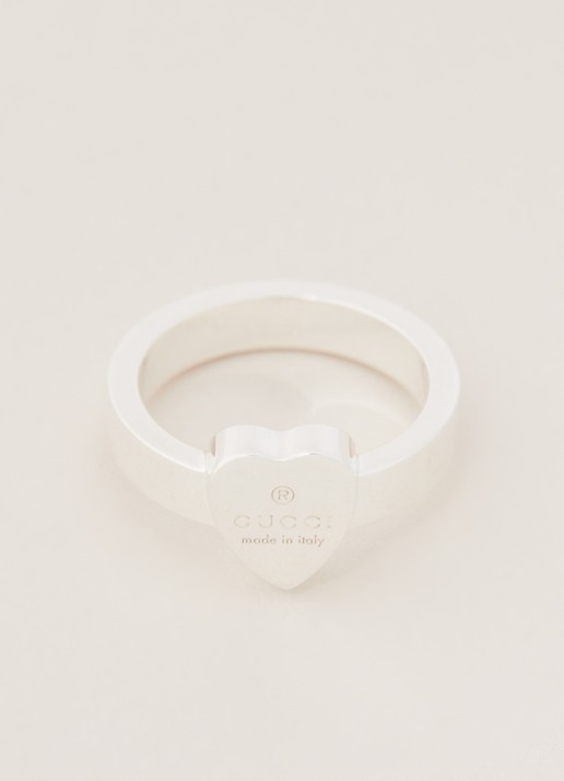 Gucci Heart ring van zilver  - detail 2 zilver