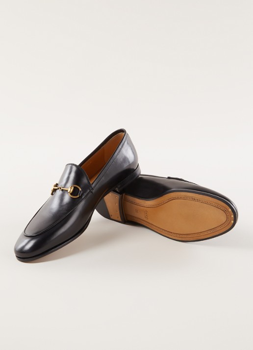 Gucci Jordaan loafer van leer met horsebit - detail 5 zwart
