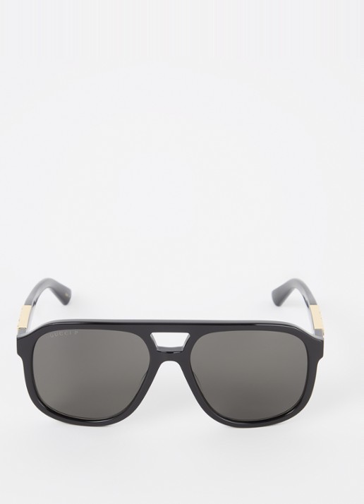 Gucci Piloten zonnebril gepolariseerd GG1188S - detail 3 zwart