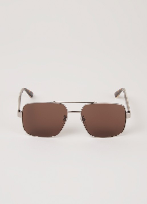 Gucci Piloten zonnebril GG0529S - voorkant 2 zilver