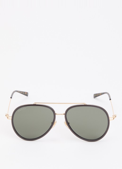 Gucci Piloten zonnebril GG1981S - detail 2 goud