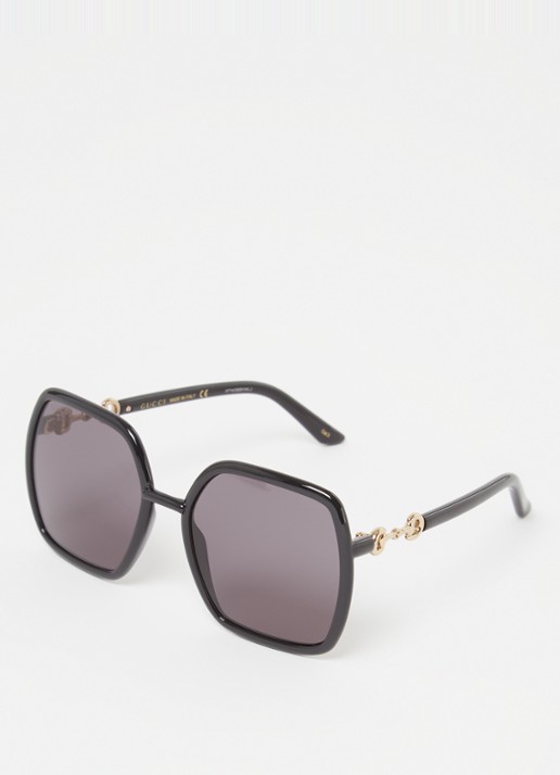 Gucci Retro zonnebril GG0890S - detail 3 zwart