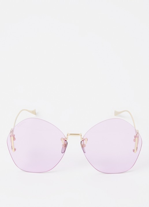 Gucci Retro zonnebril GG1203S - detail 2 paars