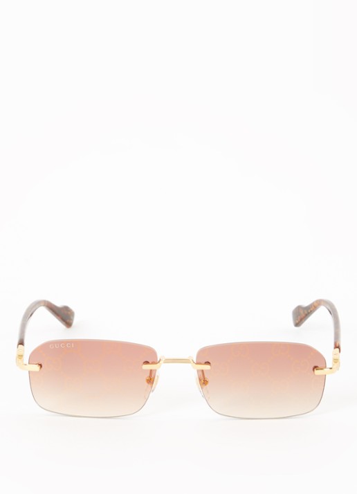 Gucci Retro zonnebril GG1221S - detail bruin