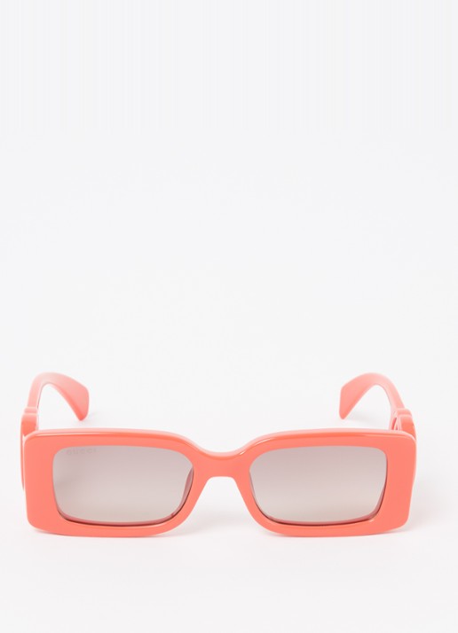 Gucci Retro zonnebril GG1325S - detail perzikroze