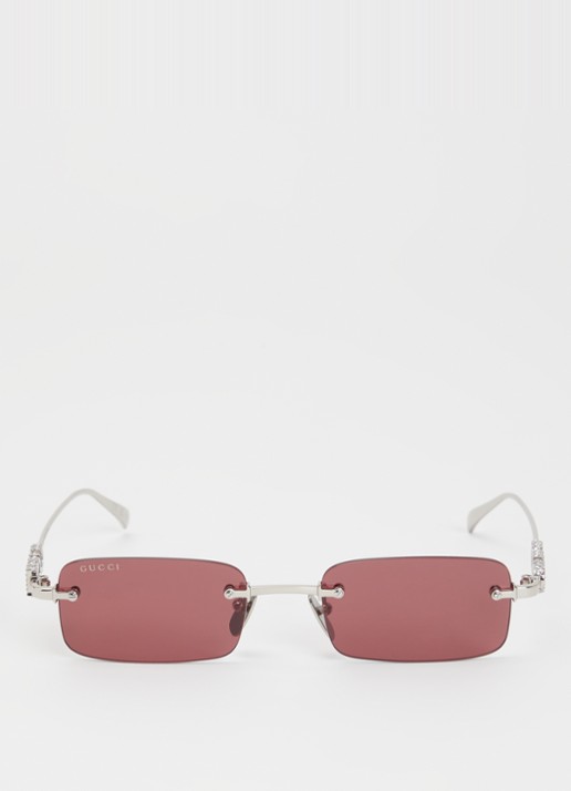 Gucci Retro zonnebril GG1808S - detail 2 zilver