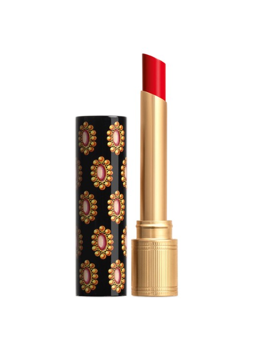 Gucci Rouge de Beauté Brillant Glow en Care - lipstick - voorkant 6 25 goldie red