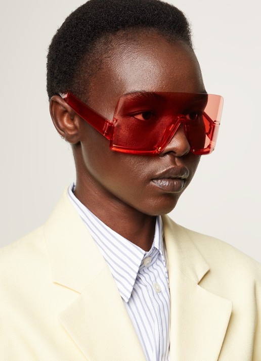 Gucci Shield zonnebril GG1631S - voorkant 2 rood