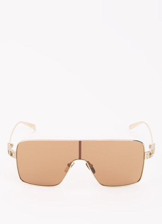 Gucci Shield zonnebril GG1936S - detail 2 goud