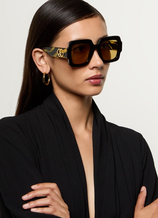 Gucci Wayfarer zonnebril GG1547S - voorkant 5 geel