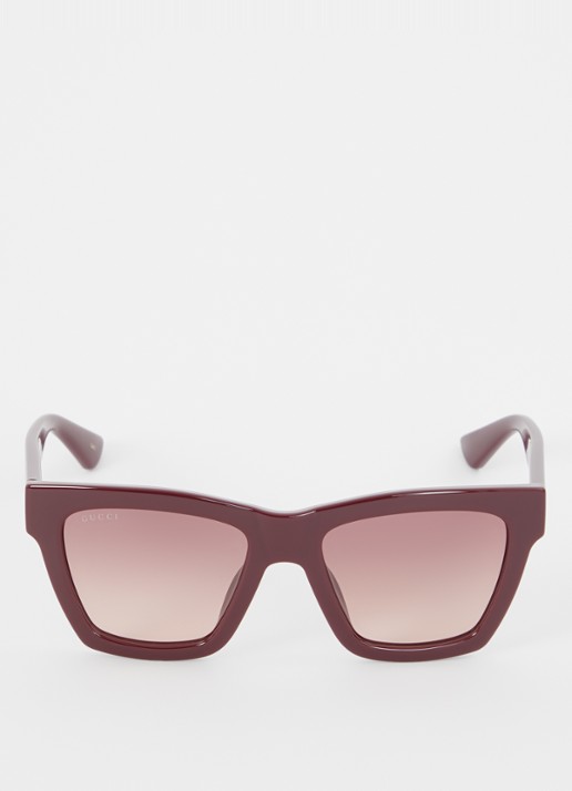 Gucci Wayfarer zonnebril GG1714S - detail 2 bordeauxrood