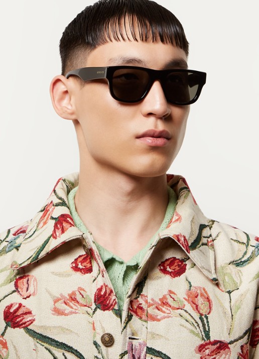 Gucci Zonnebril gepolariseerd GG1427S - voorkant 5 zwart