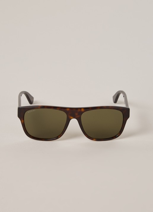 Gucci Zonnebril GG0341S - voorkant 5 donkerbruin