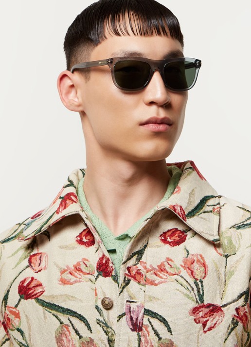Gucci Zonnebril GG1444S - voorkant 2 staalblauw