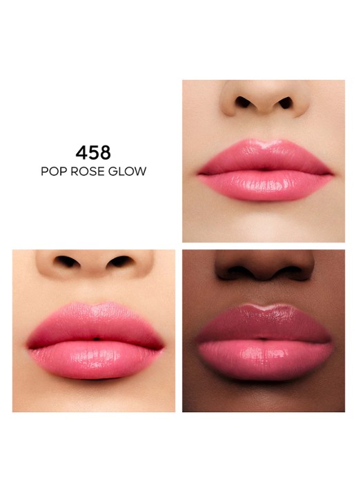 Guerlain Kiss Kiss Bee Glow - getinte lippenbalsem - detail 4 458 pop rose glow