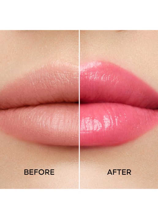 Guerlain Kiss Kiss Bee Glow - getinte lippenbalsem - detail 5 458 pop rose glow