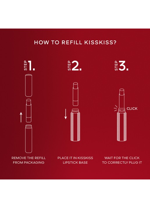 Guerlain KissKiss Honey-Infused Intense Lipstick - Refill - detail 4 396 peony kiss
