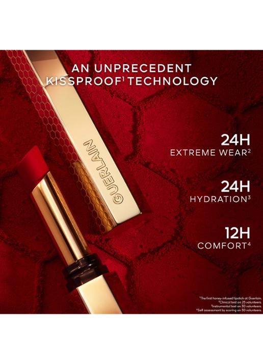 Guerlain KissKiss Honey-Infused Intense Lipstick - detail 6 395 bold fuchsia