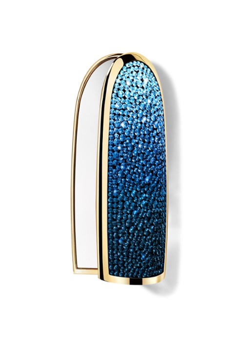 Guerlain Rouge G L’Heure Bleue Limited Edition - lipstick huls - voorkant 4 bleu astral