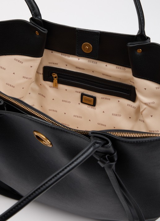 GUESS Allegra Girlfriend shopper met logo - detail 2 zwart