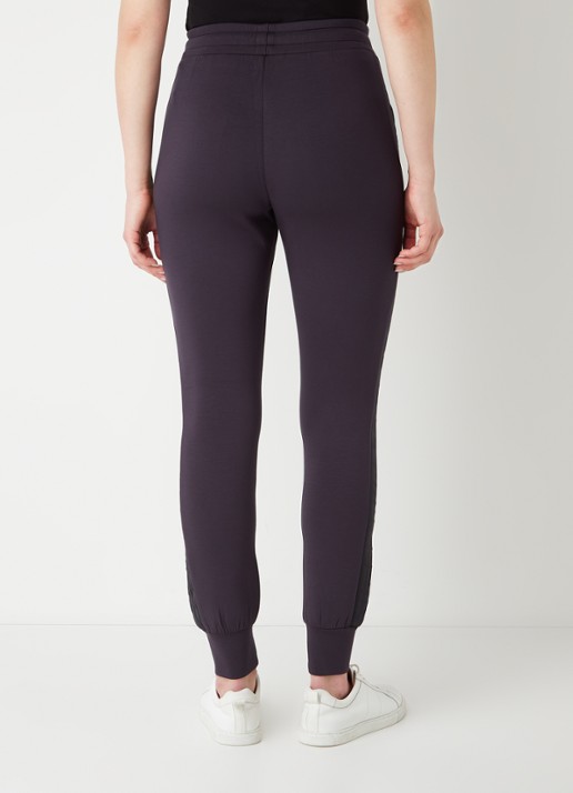 GUESS Allie Scuba high waist slim fit joggingbroek met logoband - achterkant 2 blauw
