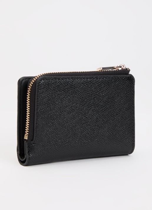 GUESS Amorette portemonnee met logo - achterkant 3 zwart