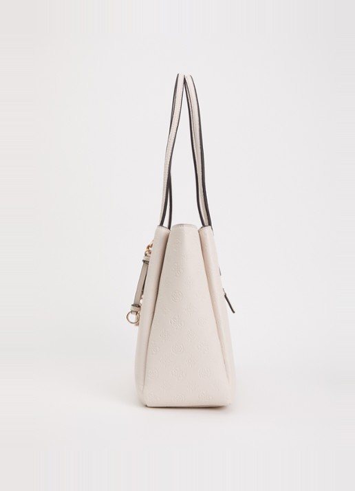 GUESS Anise handtas met logoprint  - detail 2 beige
