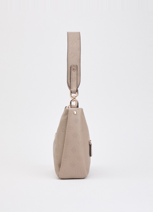 GUESS Anise schoudertas met logoprint  - detail 5 taupe