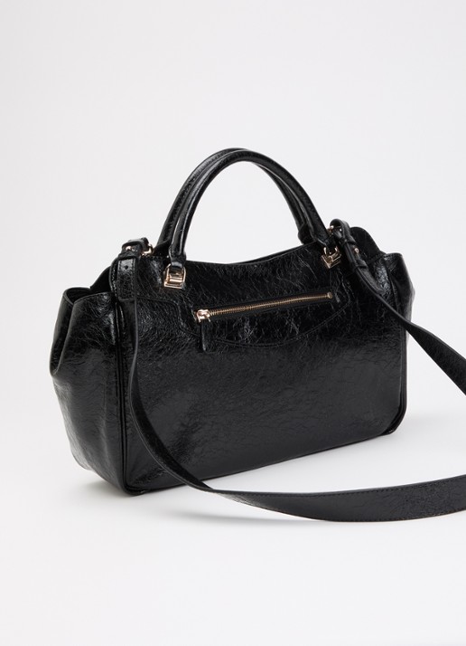 GUESS Antonia handtas met afneembare schouderriem - achterkant 5 zwart