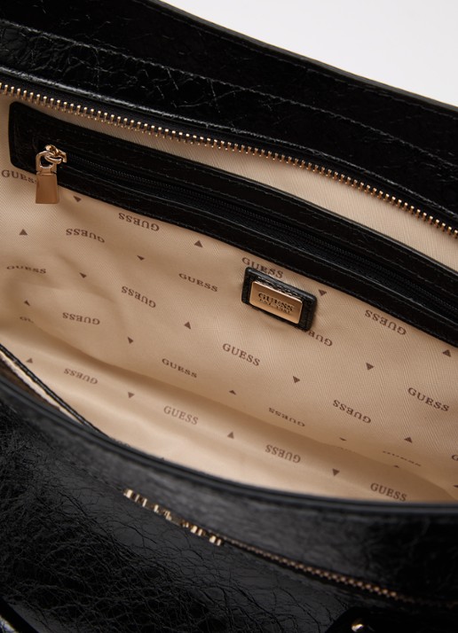 GUESS Antonia handtas met afneembare schouderriem - detail 2 zwart