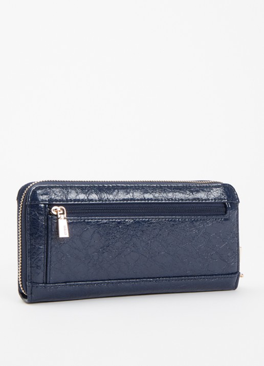 GUESS Antonia L portemonnee van imitatieleer - achterkant 2 blauw