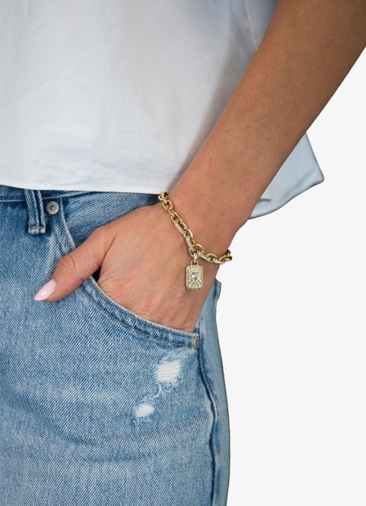 GUESS Armband JUBB06348JWYGS  - voorkant 2 goud