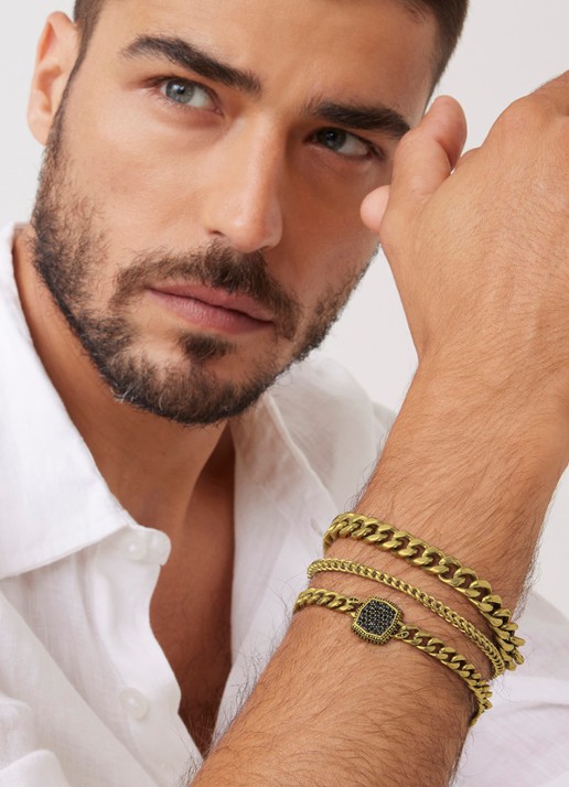 GUESS Armband JUMB06010JWYGS - voorkant 2 goud