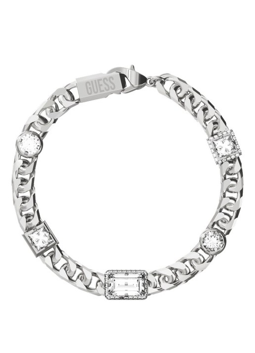 GUESS Armband met kristal JUMB06070JWSTS  - voorkant zilver