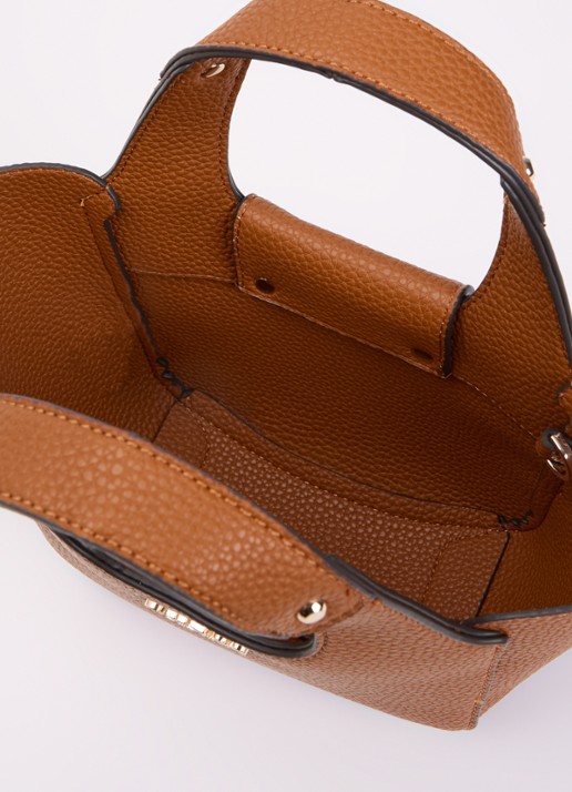 GUESS Calista Mini crossbodytas met uitneembaar etui - detail 5 oranjebruin