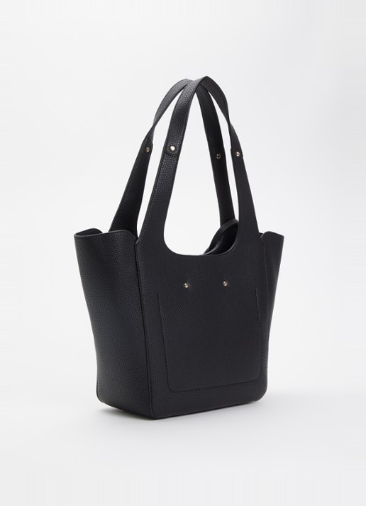GUESS Calista shopper met uitneembaar etui - achterkant 4 zwart