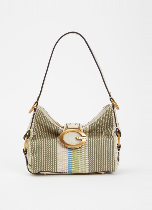 GUESS Camden Mini schoudertas met streepprint
