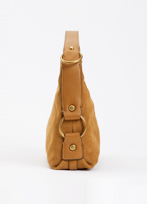 GUESS Camden schoudertas met logo - detail 2 cognac