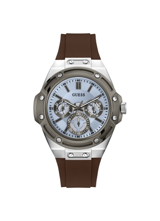 GUESS Carver horloge GW1132G7 - voorkant 2 zilver