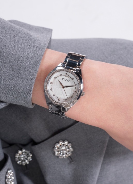 GUESS Charlotte horloge GW0767L1 - detail 3 zilver
