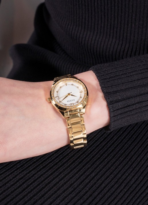 GUESS Charlotte horloge GW0767L2 - detail 3 goud