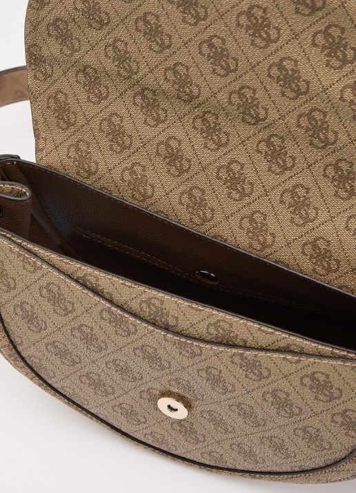 GUESS Coleen crossbodytas met logoprint - detail 3 gebroken wit