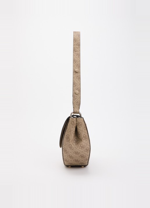 GUESS Coleen crossbodytas met logoprint - detail 4 gebroken wit