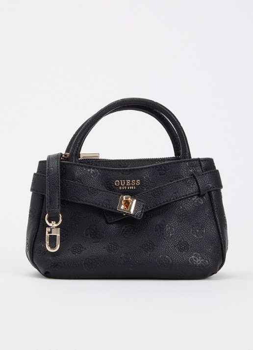GUESS Ella handtas met logoprint en afneembare schouderriem