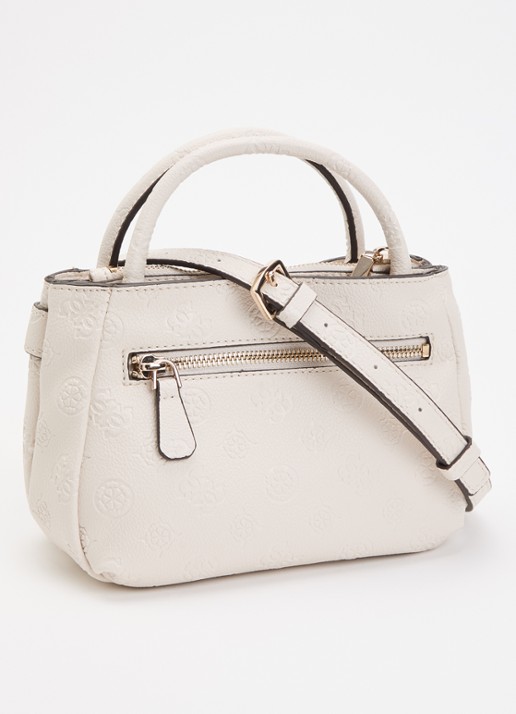 GUESS Ella Mini handtas met logoprint - achterkant 2 wit