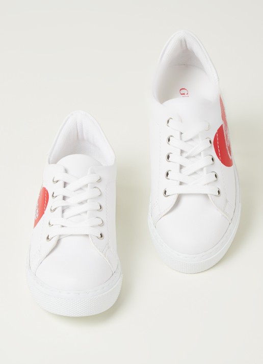 GUESS Ellie sneaker met logo - voorkant 2 wit