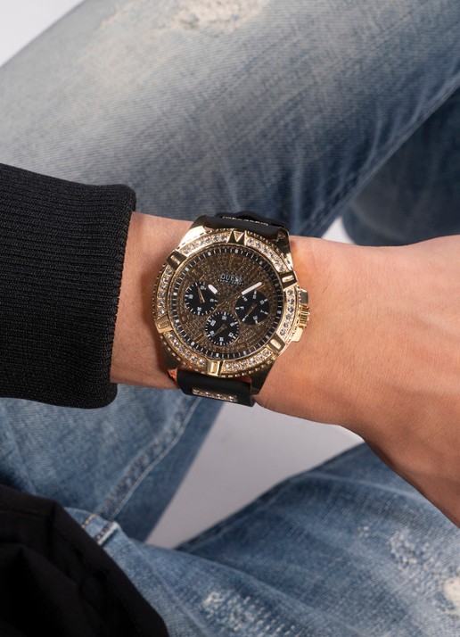 GUESS Frontier horloge W1132G1 - detail 3 goud